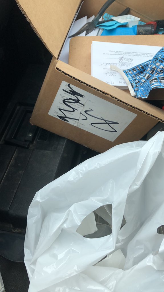 #mepoclassroom on the go. State fair livestock tagging has begun.