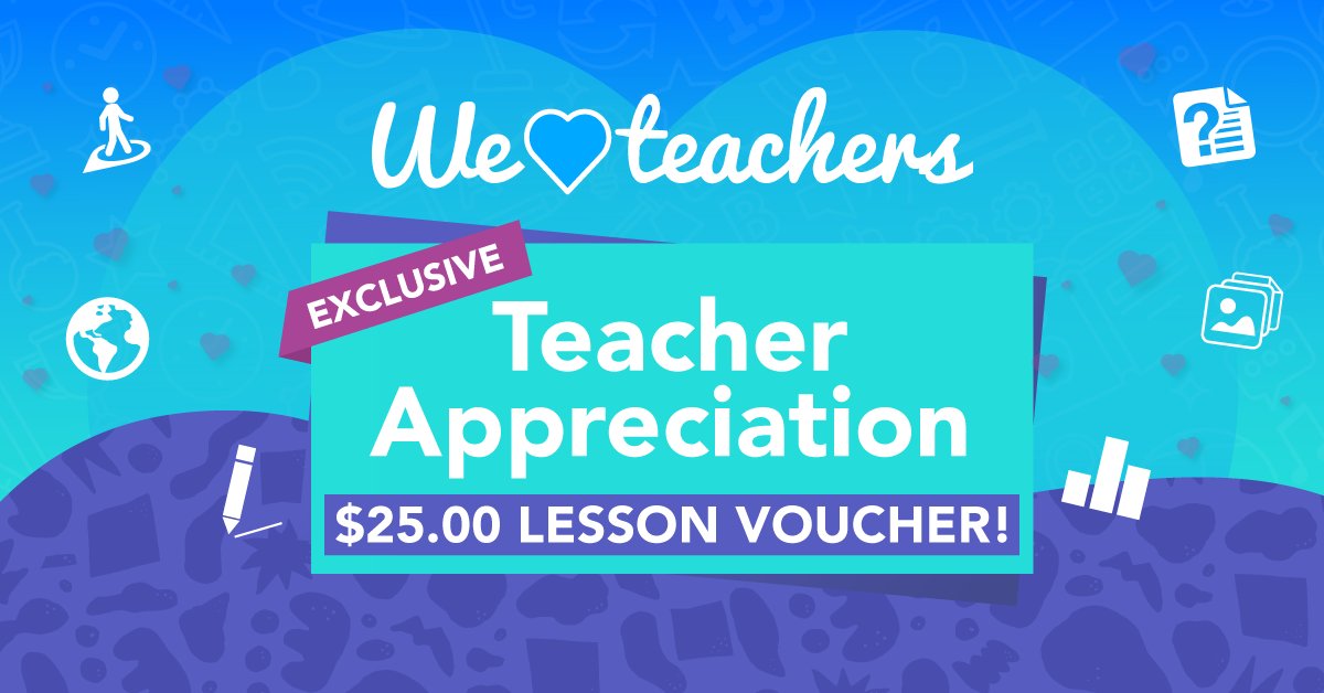 Because we believe that #TeacherAppreciation spans to everyday of every week...

Here is a $25 content voucher to the Nearpod Lesson Library!  
Enter code: 25LOVE at checkout! 🛍️

Retweet to add some sunshine to someone’s Monday! ☀️

#distancelearning #remotelearning
