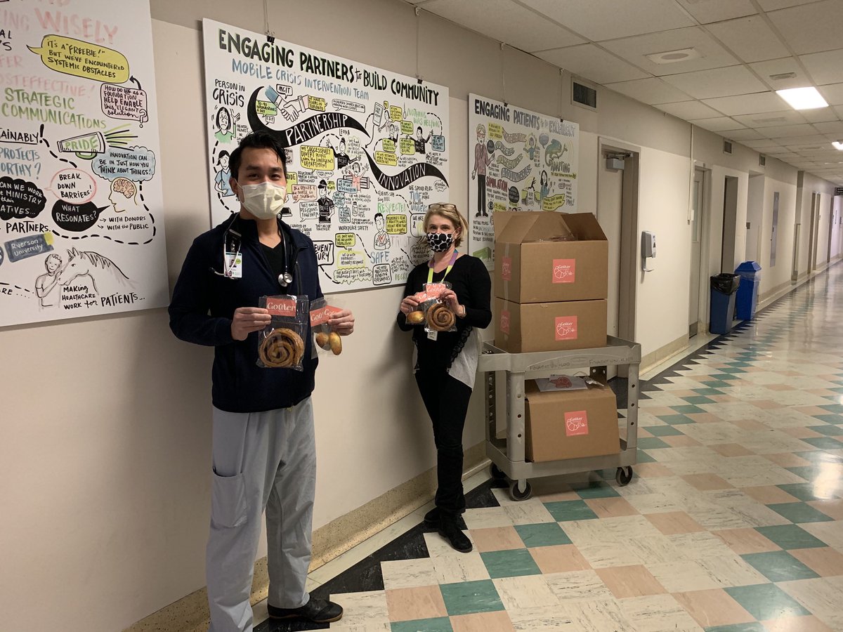 Overwhelmed with gratitude. Thank you @hkhlam and ⁦<a href="/gouterbyRA/">gouterbyra</a>⁩ for such delicious treats as ⁦<a href="/MGHToronto/">Michael Garron Hospital</a>⁩ #nurses celebrate #NursingWeek2020 ⁦<a href="/IreneAndress/">Irene Andress</a>⁩ ⁦<a href="/MGHFoundation/">Michael Garron Hospital Foundation</a>⁩ ⁦<a href="/SueDunn1964/">Susan Dunn</a>⁩