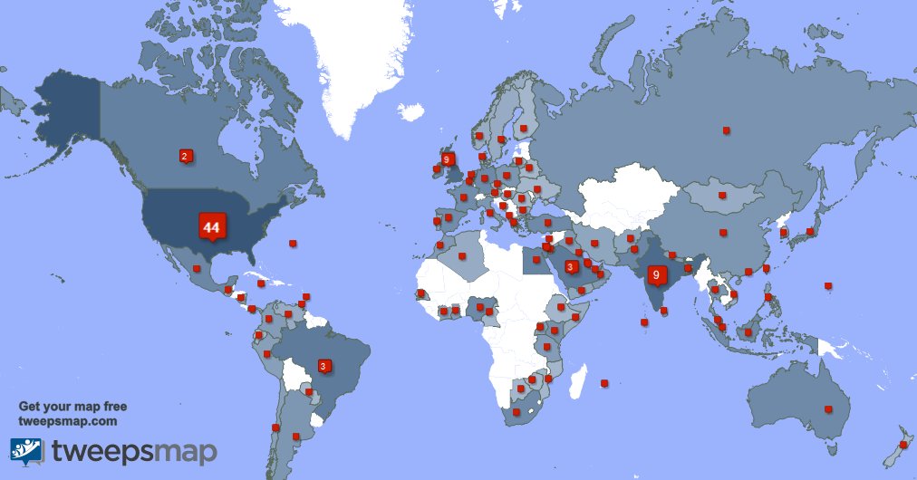 I have 54 new followers from Brazil, and more last week. See tweepsmap.com/!salboken