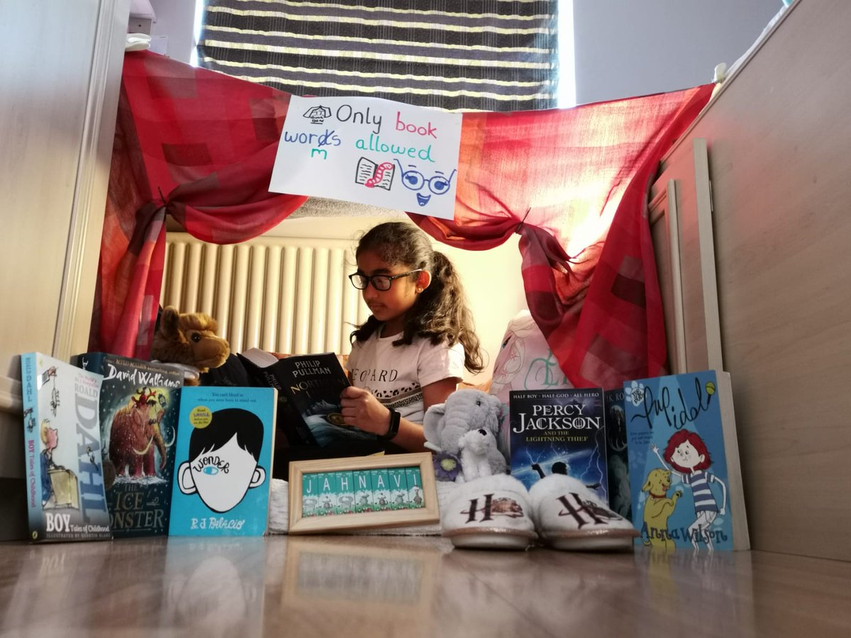 roshnikalyani32's tweet photo. Only book worms allowed in this den. Jahnavi's idea of heaven! #bookworms #denmaking #dojochallenge @kestrelmead @Miss_RehalKMPA @MrsHillKMPA https://t.co/2Bhc8z76ab