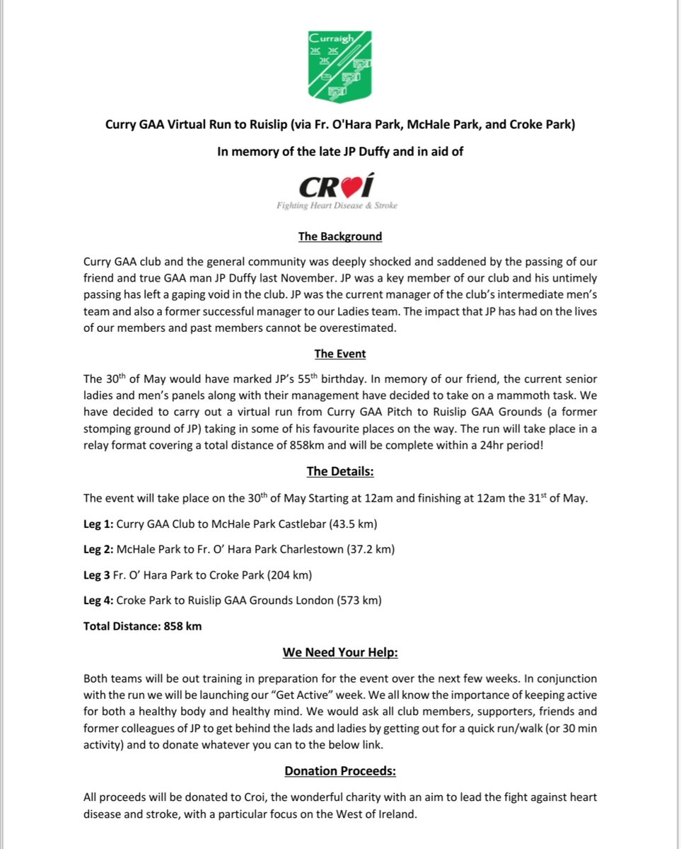 Curry GAA Club tweet media