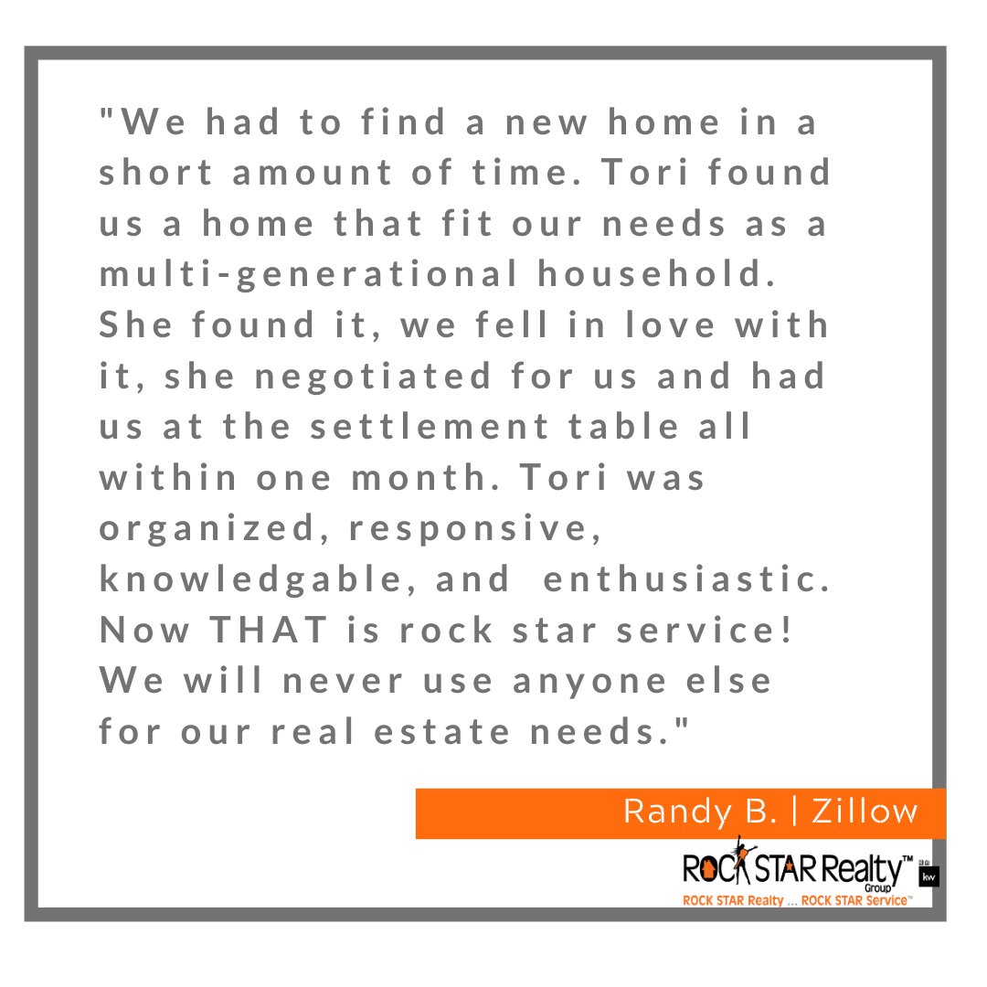 ToriRocksRE's tweet photo. Stumbled across this review & we couldn't be more thankful! Happy to help with any real estate needs!
•
•
•
#ROCKSTARRG #Realestate #KWMetroCenter #fallschurchcity #zillow #zillowreview #realestateneeds #sellahome #buyahome #fairfaxcounty #arlington https://t.co/3Vrb1rhqut
