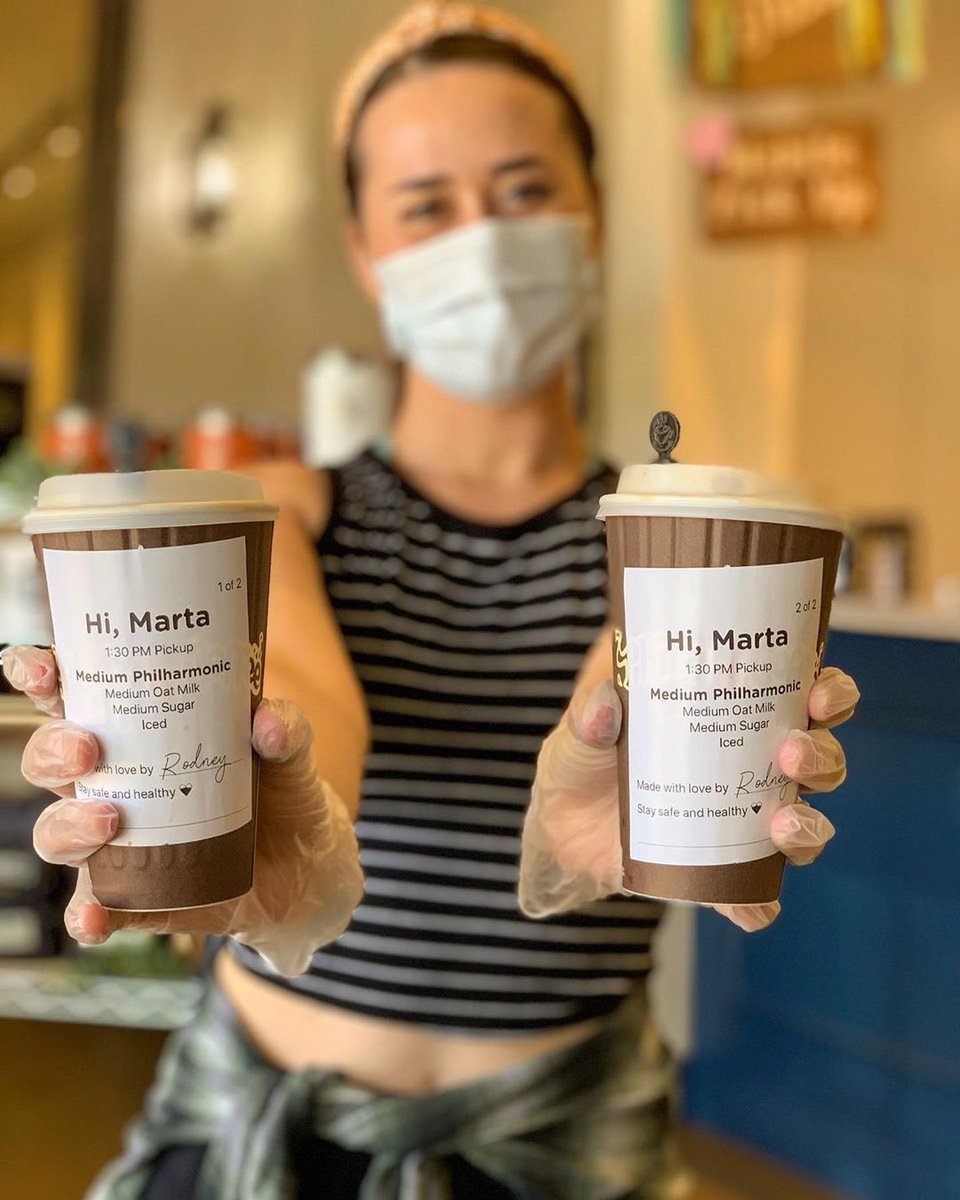 PhilzCoffee's tweet photo. It’s a two coffee kind of Monday.
.
Don’t forget you can also order select food and all your favorite beans in app.
.
#howtophilzsafely #movetomobile #philzapp #mondaymood #coffeetime
.
📸 Philz Walnut Creek https://t.co/o50YATgkQT