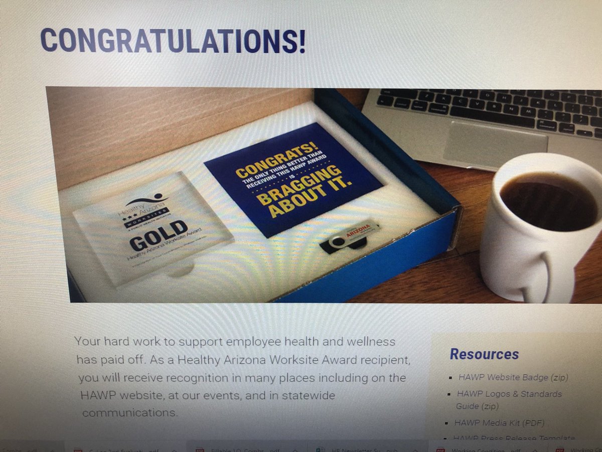 MarkDuplissis's tweet photo. Congrats to the J. O. Combs USD for being recognized by the Healthy Az. Workspace Program and receiving the GOLD Award for our Employee Wellness Programming. Congrats. to the District’s Wellness Comm. and the HR Dept. for your commitment to our staff.
⁦@Got_HAWP⁩ https://t.co/KlP5CiLmXr