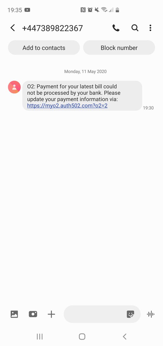 danielwsalter's tweet photo. @O2 received  this today... I know it's not off o2. Couldn't find where to report it  on the website https://t.co/fULcy7OtSY