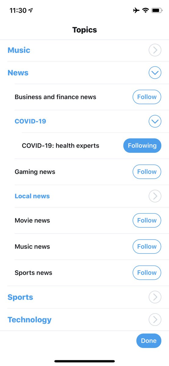 jack's tweet photo. Lots more topics to follow now including COVID-19, #bitcoin, local news, and astrology. https://t.co/cd1A7BmMrk
