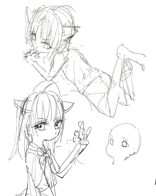 色塗りしつつ並行して落書きしてると色塗りが捗らなすぎる 