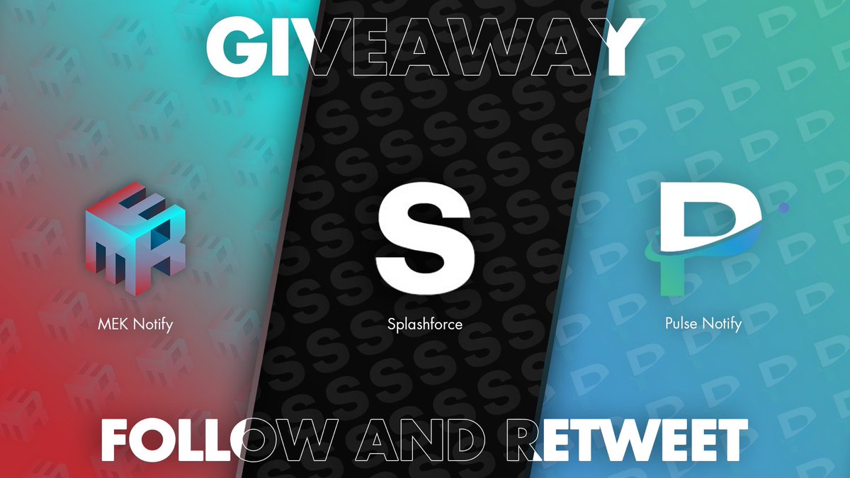 PulseAIO's tweet image. MASSIVE GIVEAWAY 🥳 

Prizes:
1x @PulseNotify Key
1x @Splashforcebot Renewal Key
1x @MekNotify Key

To Enter:
Retweet and follow ALL accounts.

Winners will be selected in 24 hours. ⏰