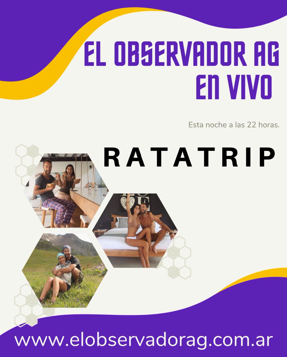ObservadorAg's tweet photo. Esta noche a las 22 en vivo por nuestro Facebook El Observador AG con los Instagramers de RATATRIP. https://t.co/tXNlwCZ0po