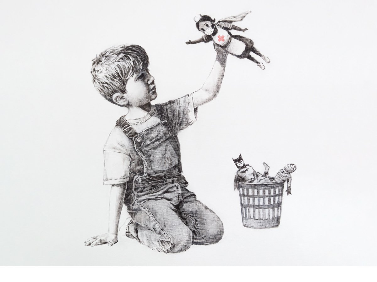 NMuskokaNPLC's tweet photo. Happy Nurses Week to all our RN, RPN and NP friends and colleagues. You are all "Game Changers" just as Banksy has named this latest work of art. #NursesWeek2020 #nurses #StrongerTogether https://t.co/mwfHxFc6nH