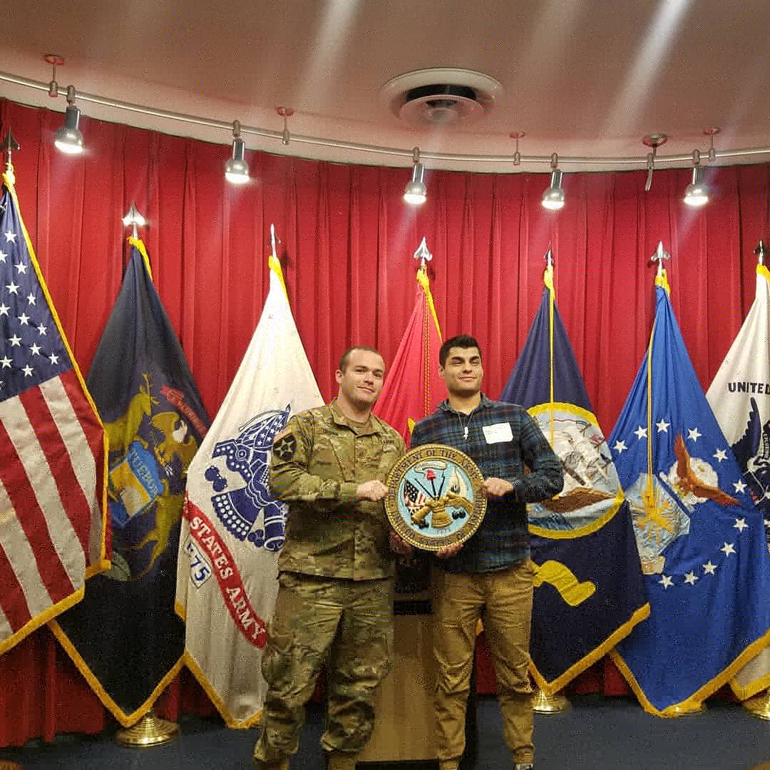 Romero5's tweet photo. Got a call from our boy today.  I was so happy to hear his voice.  He's stuck in reception for a mth before he starts basic training.  He said it was mentally challenging but I know he'll be OK. https://t.co/j5soojmfrD
