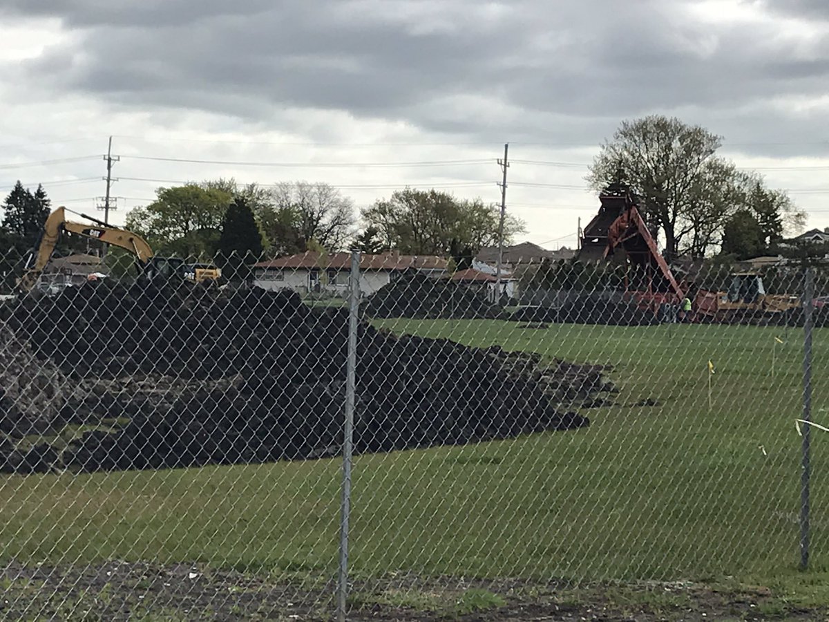 Excavation has started on the new Gemini track and field.