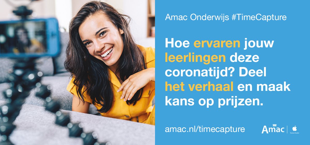 Beluister onze podcast waarin wij alles vertellen over de Amac Onderwijs TimeCapture opdracht. Een creatieve opdracht waar je ook nog mooie prijzen voor jouw klas mee kan winnen! amaconderwijs.buzzsprout.com/1001134/371485… of zoek naar Amac Onderwijs Podklas in je podcast app. #amactimecapture