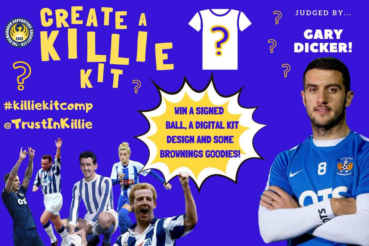 KillieTrust's tweet photo. It's time to tell you the judge of #killiekitcomp👀
We are delighted that Captain Fantastic @gary_dicker will be announcing the two winners tomorrow after 5pm. He is looking at all the amazing entries right now.
Prizes @KilmarnockFC @BrowningsBakers + @caldeybird - thank you! https://t.co/CgC8t1gPnZ