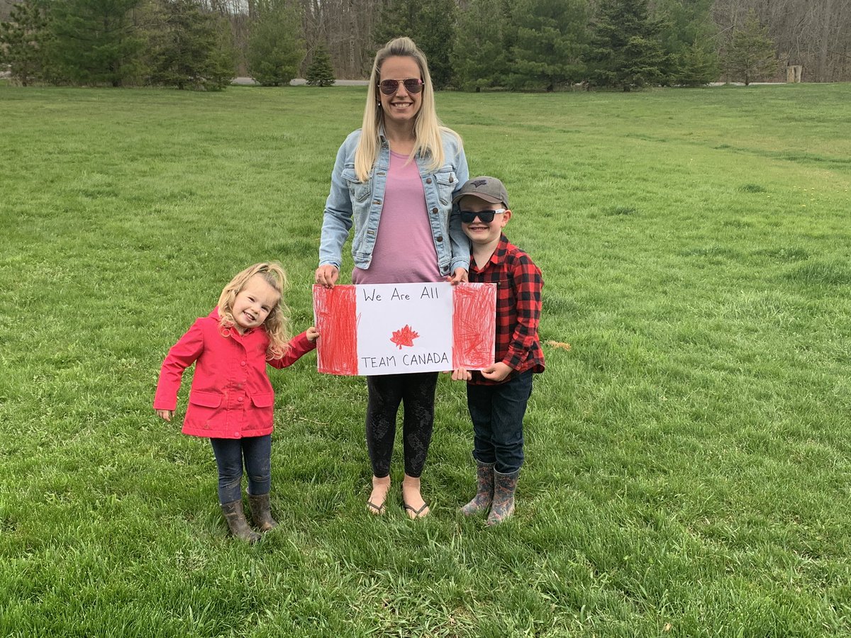 My son made an awesome sign for week #2 of PJ SPIRT. This week’s theme is ‘We Are All Team Canada’😁 #PJStrong #PJSpirit <a href="/PJ_HWDSB/">Pauline Johnson Elementary School</a>