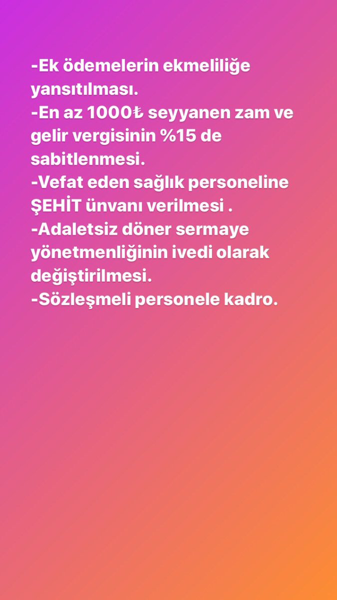 onurkcby's tweet photo. Sayın bakanımız @drfahrettinkoca sayın Cumhurbaşkanımız @RTErdogan sağlık çalışanları olarak #OnikiMayısTalebimiz @FOXhaber @Ahaber https://t.co/eB05VZHOe6