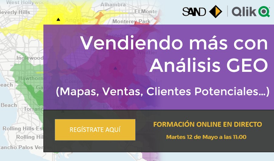 GlobbIT_ES's tweet photo. Martes 12 | #FormaciónOnlineGratuita @SandQlik y @Qlik_Es | Geoanalítica Cloud para Ventas DEMO PRÁCTICA | Regístrate Aquí ► https://t.co/eULemChzwW | Analiza fácilmente tus #datos de Ventas sobre Mapas con #qliksense Geoanalytics | #DatosPublicos INE #Geomarketing https://t.co/l0a1Vk3BDJ
