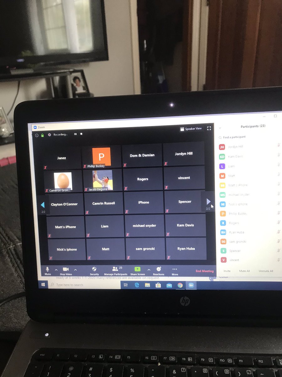 MohonWrestling's tweet photo. Thanks Max Tempel for our workout today. 20+ Mohon wrestlers logged on Zoom to get better. If you weren’t on today, ask yourself why. Next Practice, Wednesday 2:30!!!! #basementszn https://t.co/PeEddbTp7W
