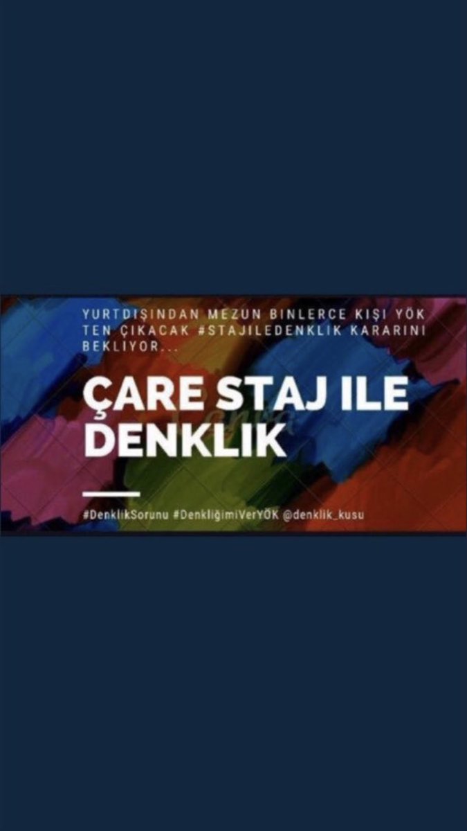Milletimiz bize sırtını dönmesin,1 yıl dil eğitimi aldık,6 yıl tıp eğitimimizi tamamladık.Emeklerimiz heba olmasın Hekimlere StajlaDenklik
<a href="/RTErdogan/">Recep Tayyip Erdoğan</a> <a href="/Akparti/">AK Parti</a> <a href="/tcbestepe/">T.C. Cumhurbaşkanlığı</a> <a href="/saglikbakanligi/">T.C. Sağlık Bakanlığı</a> <a href="/drfahrettinkoca/">Dr. Fahrettin Koca</a> <a href="/senelyediyildiz/">Opr. Dr. Şenel Yediyıldız</a> <a href="/mhptbmm/">mhptbmm</a> <a href="/m_ilicali/">Prof.Dr.Mustafa ILICALI 🟢 🇹🇷</a>  <a href="/fahrettinaltun/">Fahrettin Altun</a> <a href="/ahmethamdicamli/">Ahmet Hamdi Çamlı</a>