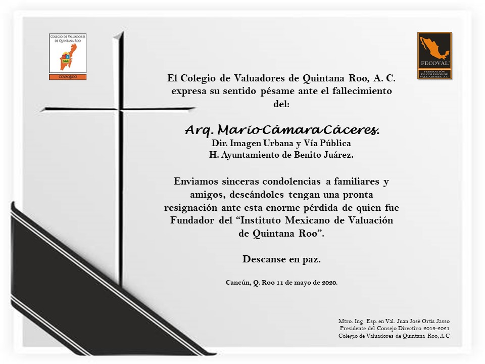 Nuestro más sentido Pesame.