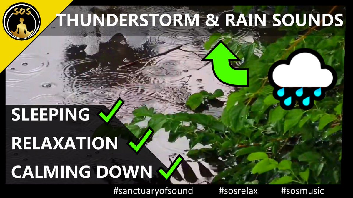 SanctuaryofSoul's tweet photo. 30 Minute Meditation of Thuderstorm and Rain Sounds🎶 for Sleeping, to calm down or for relaxation.😴🙏😌
#sanctuaryofsound #sosmusic #sosrelax
--> https://t.co/gpG9fZFcdR https://t.co/jOSPQ0ccqy