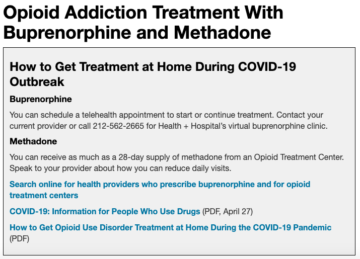 harmreducedNYC's tweet photo. 🚨From @nycHealthy:🚨resources for New Yorkers struggling with opioid addiction during COVID19! https://t.co/0mLEonc6H2 #opioidcrisis #methadone #suboxone #harmreduction #harmreductionsaveslives https://t.co/FEhNNEHM7P