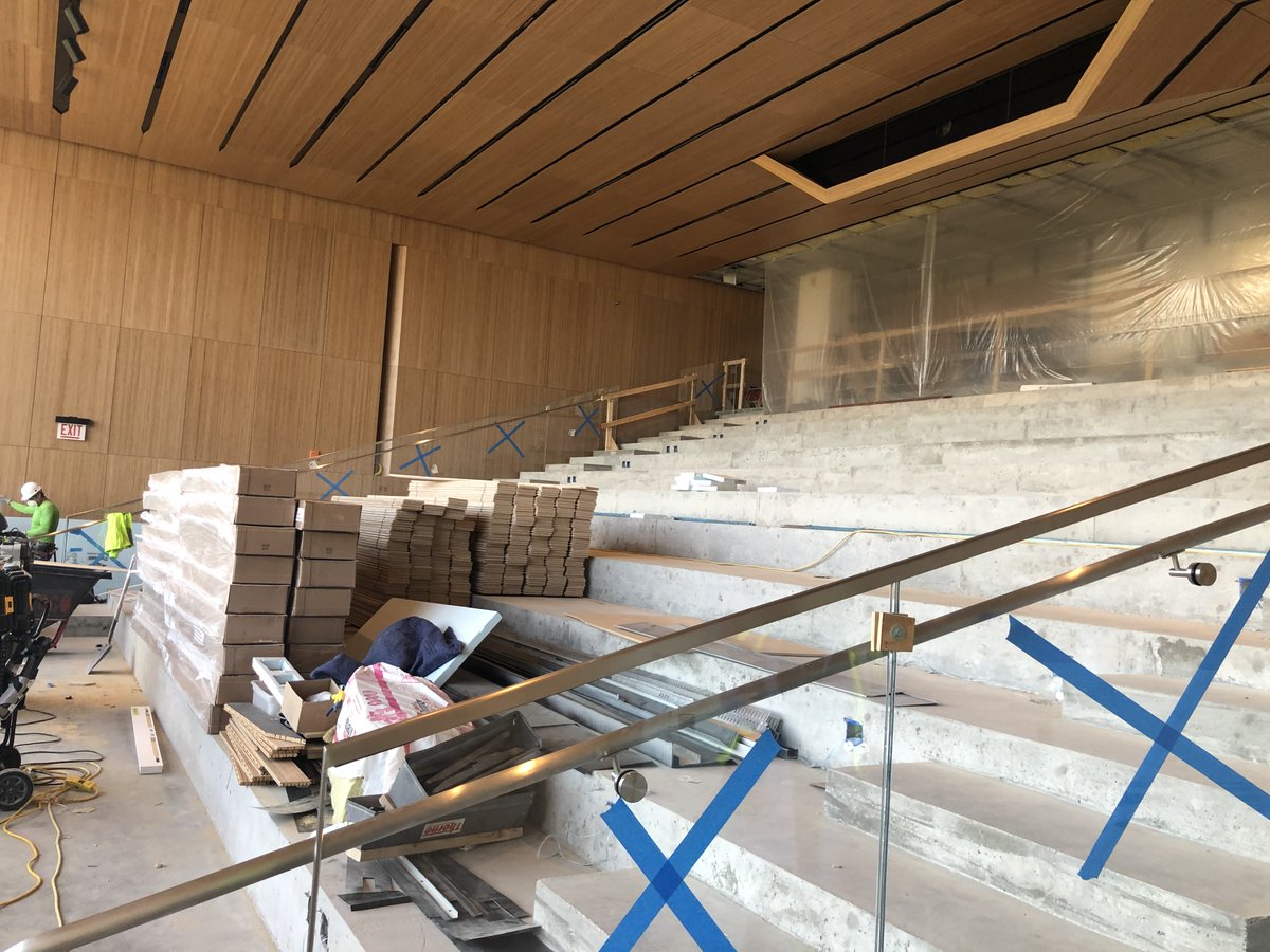 RubensteinForum's tweet photo. Construction update, May 11, 2020. Friedman Hall, which will seat 284 guests and is optimized for spoken word, will offer dramatic two-story views of the Midway and Rockefeller Chapel. Opening Fall 2020, learn more about the David Rubenstein Forum. https://t.co/2S0bW3pdvB https://t.co/Fwu9IVFteZ