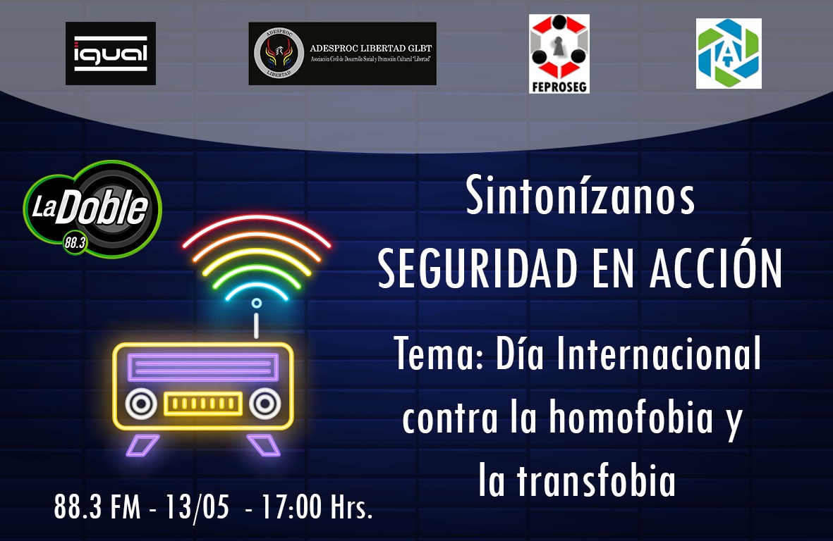 ADESPROC's tweet photo. ATENCION!!!
Como parte de los actos por la celebración por el 17 de mayo estaremos en el programa SEGURIDAD EN ACCION en la radio emisora Doble 8 (88.3 F.M)
Este miércoles 13 de mayo a las 17:00 hrs.
#QuedateEnCasa #ADESPROC #LGBTI @BoliviaIgual https://t.co/0DjvuNpHwH