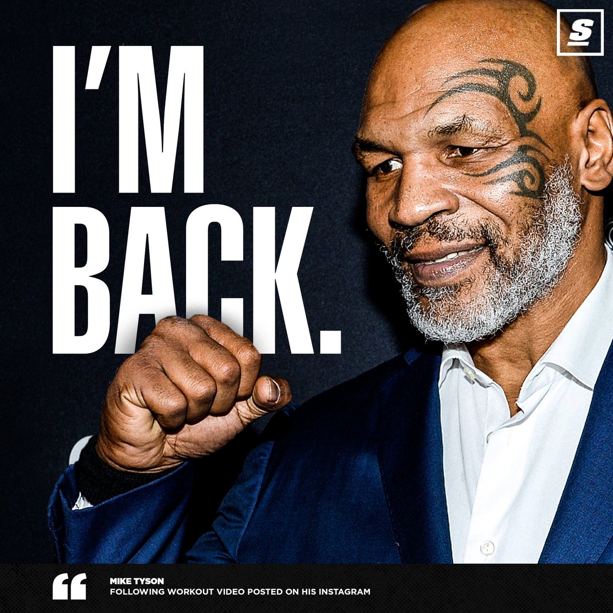 theScore's tweet photo. Iron Mike's returning to the ring. 🥊 https://t.co/f0gSXGYNcv