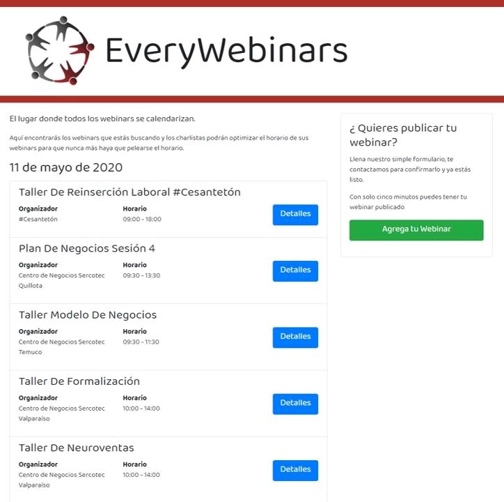 EveryWebinars's tweet photo. ¡Más de 250 oportunidades esta semana!

Buscar tu evento en https://t.co/axqCxgQCjI
Publica tu evento en https://t.co/6rLntw2W6f

#Emprendimiento #Innovación #modelodenegocios #propuestadevalor #desarrollocomercial #ventas #webinar #crecimiento https://t.co/5W82bJJwmP