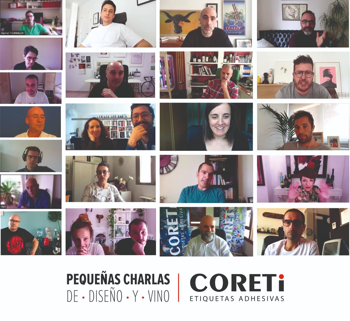 CoretiEtiquetas's tweet photo. En #Coreti hemos celebrado un encuentro digital con algunos diseñadores del sector para continuar hablando y poniéndonos al día sobre #diseño y #vino. Además hemos tenido tiempo de charlar sobre la situación actual derivada del #COVID19 @TramaComunica @the_canopener @migueldiezDG https://t.co/u0dYCaInvX