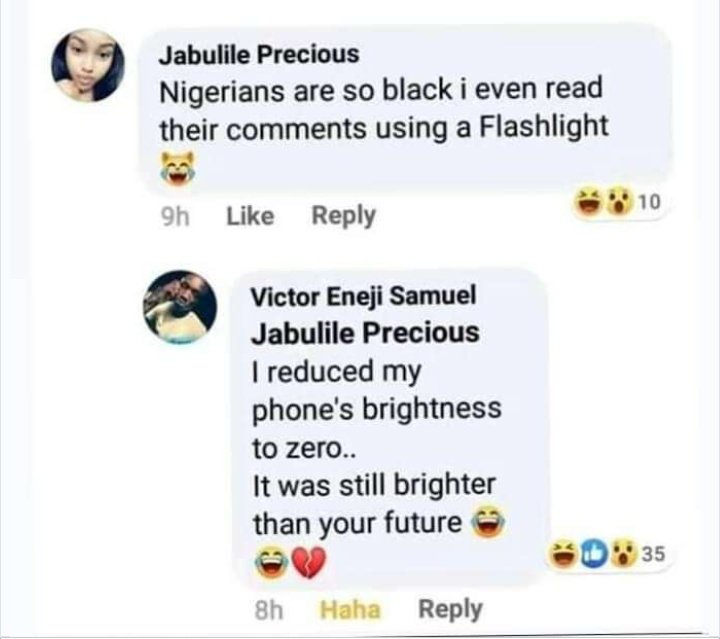Nkulunkulu_God's tweet photo. Shots fired 😂😂😂 https://t.co/fWiVAeeDMJ