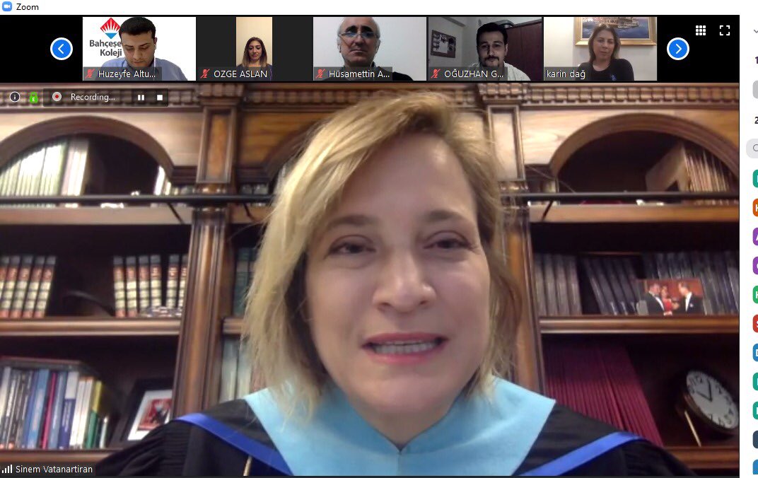 Bay Atlantic University (BAU) Rektörü Doç. Dr. Sinem Vatanartıran’ın Trabzon Kampüsü öğrencimiz Altemur Miraç Çavuşoğlu’nun konuğu olduğu online söyleşi, BUEK Başkanımız Sn. Enver Yücel, Genel Müdürümüz Özlem Dağ, BAU Batumi Rektörü Prof.Dr.Demet Akın’ın katılımıyla gerçekleşti.