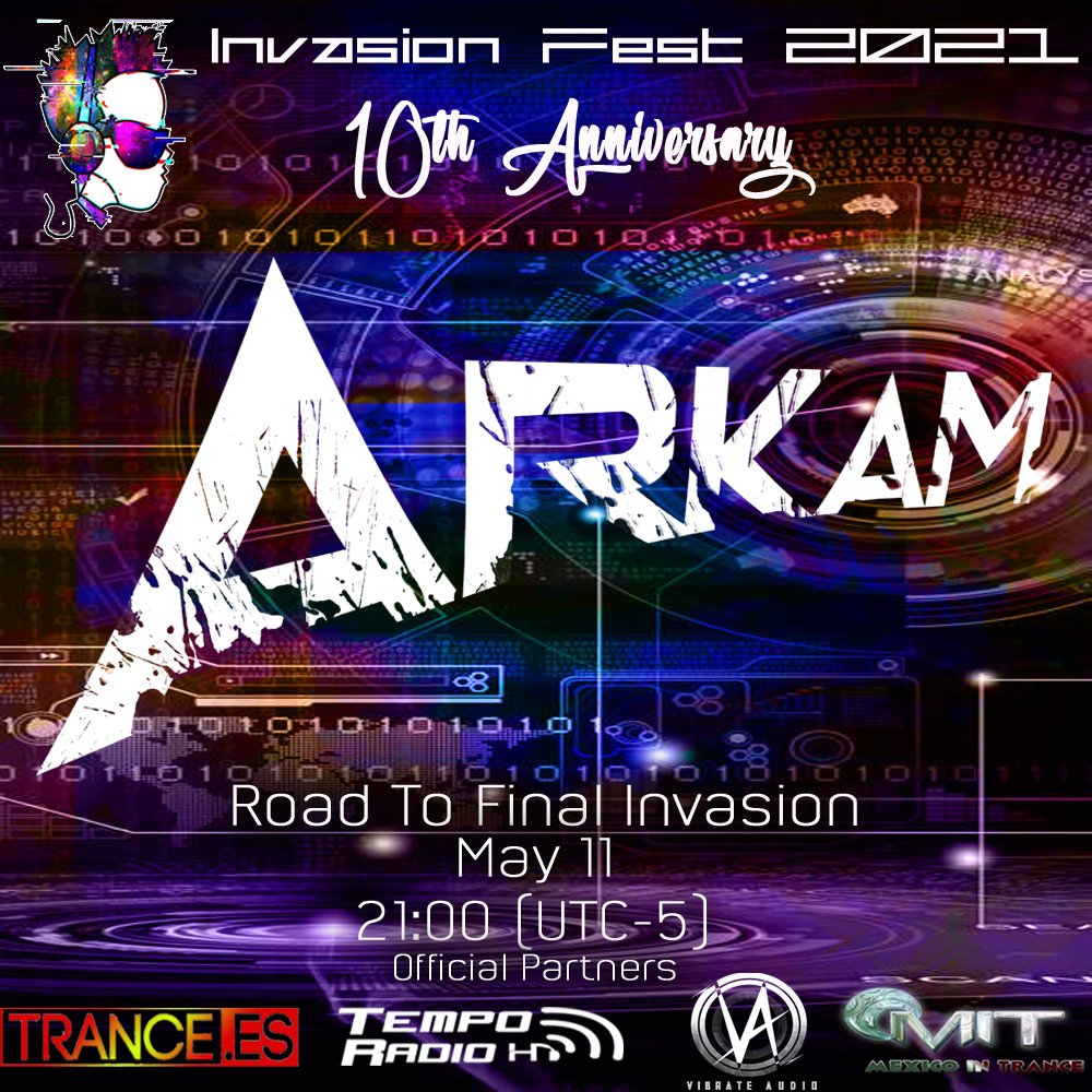 Invasion_Fest's tweet photo. @EllezRiaMusic presentara su alias #Arkam hoy como headliner
Escucha por https://t.co/0lX6gZAY8q (party channel) #Quédate #StayAtHome
#InvasionFest20 #IF20 #RoadToFinalInvasion
#InvasionFest21 #IF21 #RTFI #InvasionFest #FI #FinalInvasion #RoadToX #10Years #TheFutureIsNow https://t.co/tHYFcXv3P7