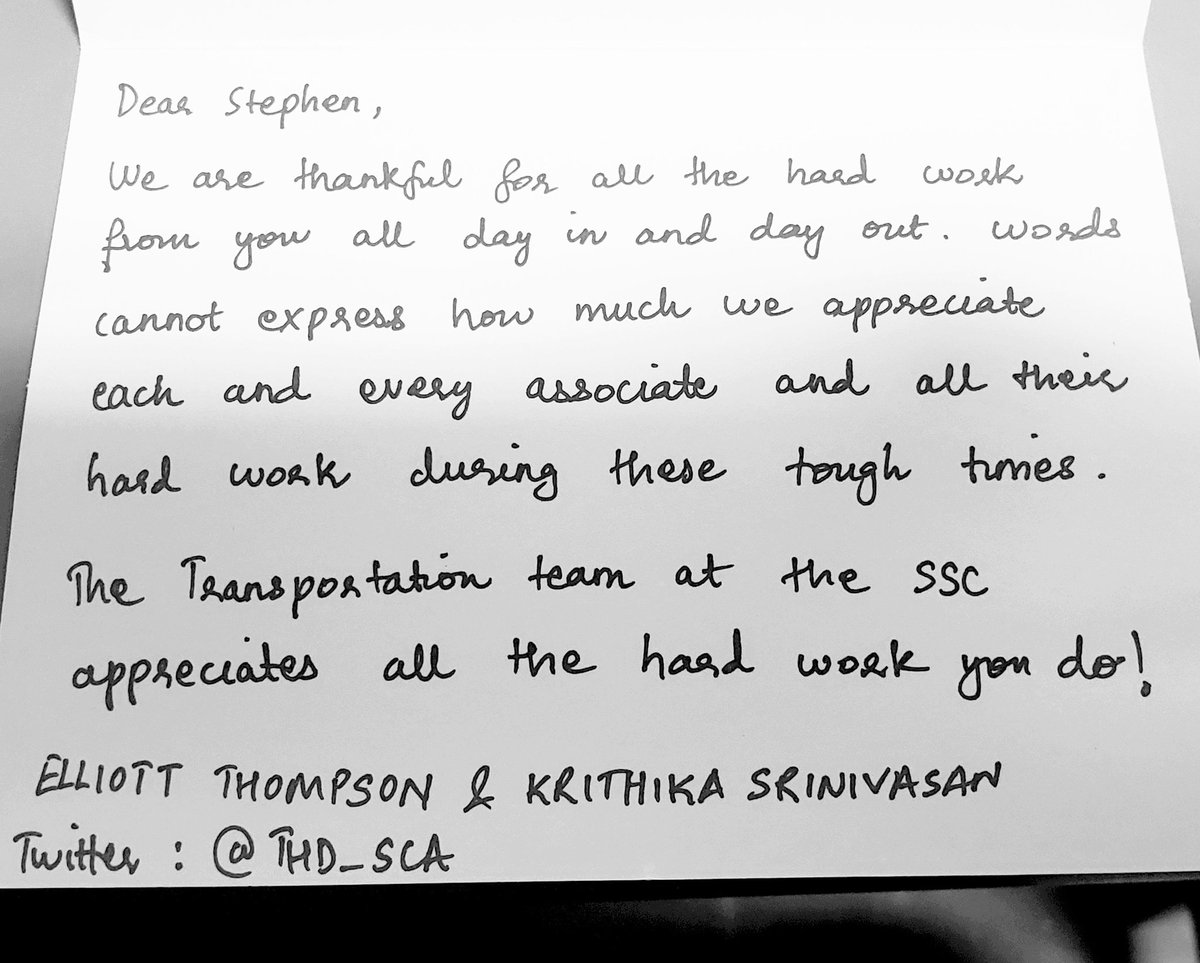 TaraMailliez's tweet photo. Thanks so much Elliott &amp; Krithilka at the SSC for taking the time to share your king words of gratitude to our Team @ #0134. We are all working together in the aisles, on the lot, over the phone, via email, and wherever else we can to help one another.
Thank you for your efforts https://t.co/gtIREAi2wO