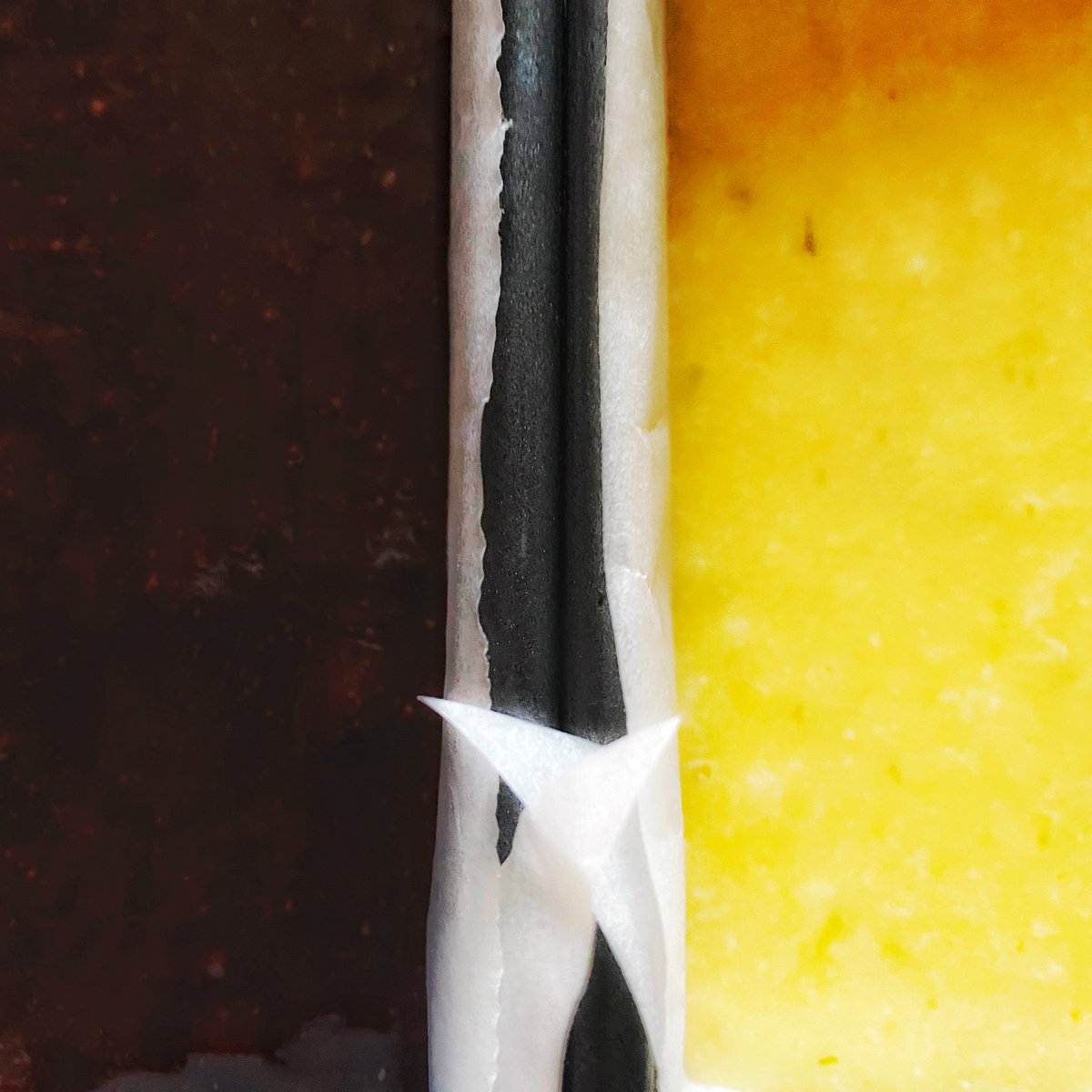 beeeze's tweet photo. Angels and Demons… dark chocolate brownie, citrus blondie #stillbaking #glutenfree #cakebypost https://t.co/oQaSADnLny