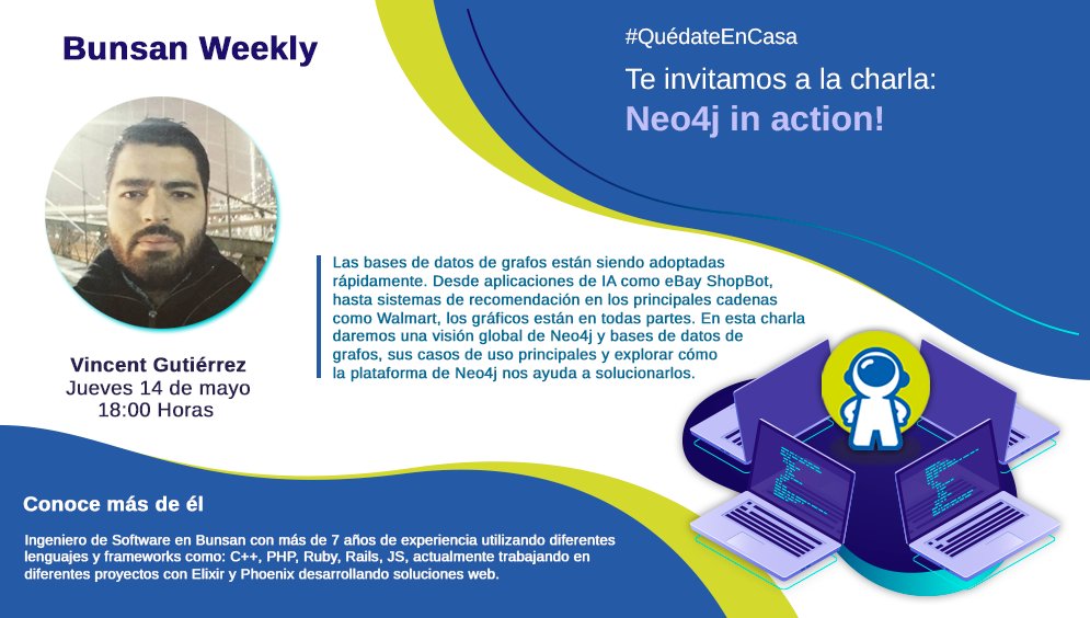 bunsantech's tweet photo. ¡La charla #BunsanWeekly de @vegg_89 ya es mañana! Deja tus datos aquí 👉🏽 https://t.co/3uAZzxjMbs y prepárate para la charla de este jueves, ¡estará muy interesante!
#TechTalks #QuedateEnCasa #BunsanTech #Dileatusamigos https://t.co/3eJay9Yxx4