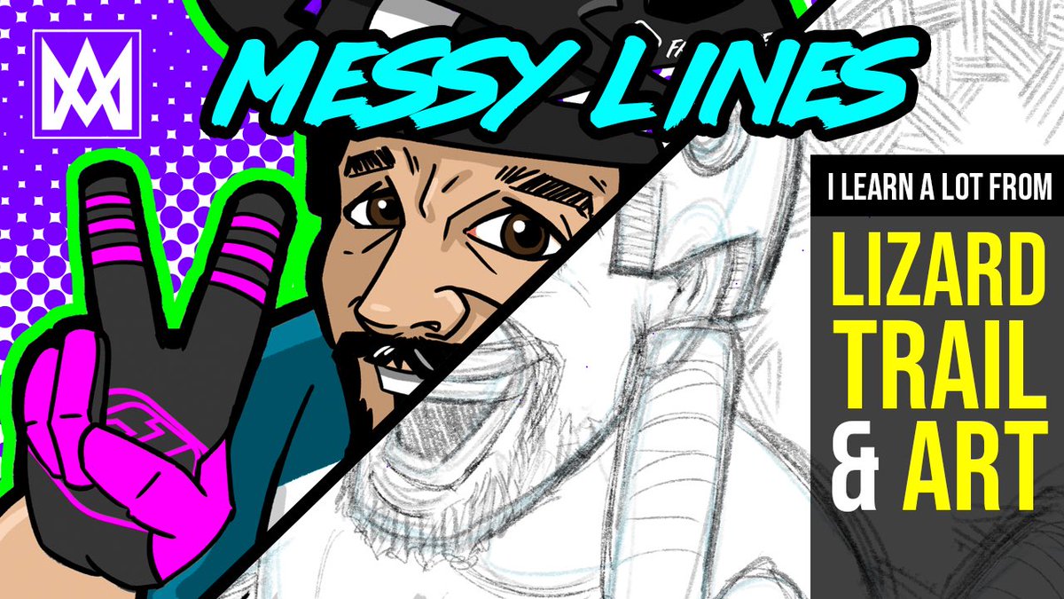 AdamMock's tweet photo. Messy Lines. I learned a lot from a bad ride and doing art. https://t.co/gR9Xb00Um4 via @YouTube https://t.co/hPCm2bPO2D