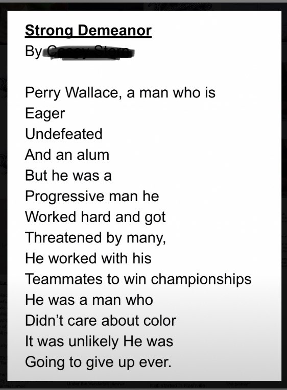 mr_wrabley's tweet photo. Currently wishing I could be at school reading #STRONGINSIDE and creating poetry with my students! #PerryWallace @trublu24 @SportsSocietyVU https://t.co/NmW2BRYVBm