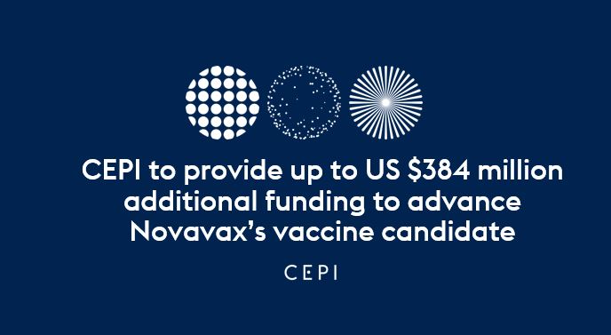 CEPIvaccines's tweet photo. We're extending our collaboration with Novavax to advance their #COVID19 vaccine🤝

This is our single biggest investment to date, with the additional funding supporting Phase 1 and 2 trials and large-scale vaccine manufacture 🔬

👉 https://t.co/kPRvKX51Go

(1/5) https://t.co/iiQS0agJus