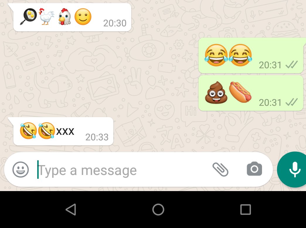 Sazzle3001's tweet photo. Proud that my mum in her late sixties can communicate with me using nothing but emojis 👌 https://t.co/yyVmG85tJA