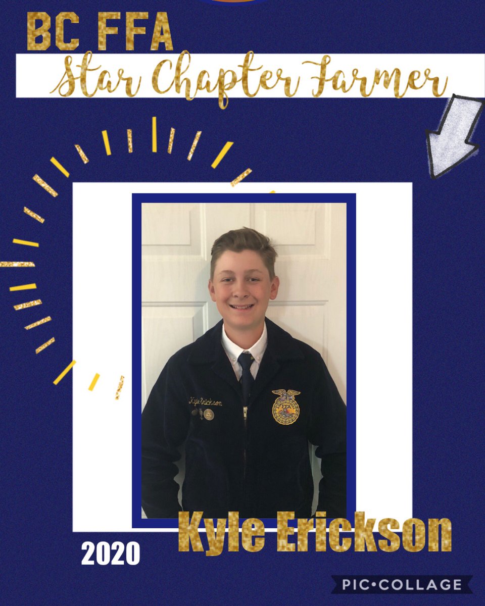 Kicking off BC FFA VIRTUAL AWARDS WEEK- our Star Greenhand, Rayce May and Star Chapter Farmer, Kyle Erickson. Both have so much to look forward to in the coming years and we are PROUD of all they have accomplished.
Stay tuned for more awards and recognitions throughout this week