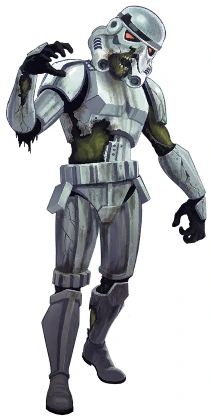 The Death Troopers were another example: they got their name from a legend, a rumored ultrasecret Imperial project designed to animate dead people. The use of that name and their striking black armor helped their scary reputation grow.