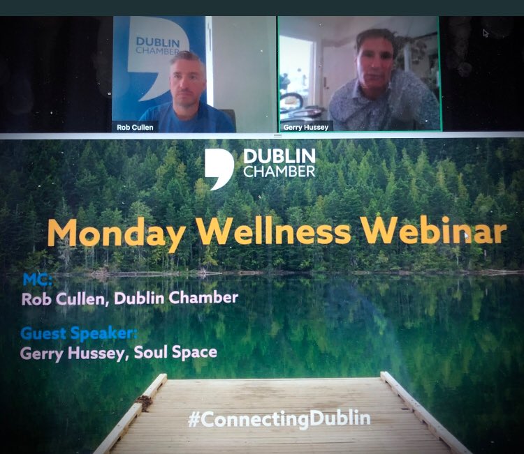 Really enjoyed today’s #wellnesswebinar with @gerryhussey , fascinating as ever , Gerry is a mindful of knowledge and his tips and advice were 100% we spoke about how leaders can look after their staff , the importance of a Why and the power of thoughts.#MondayMotivation