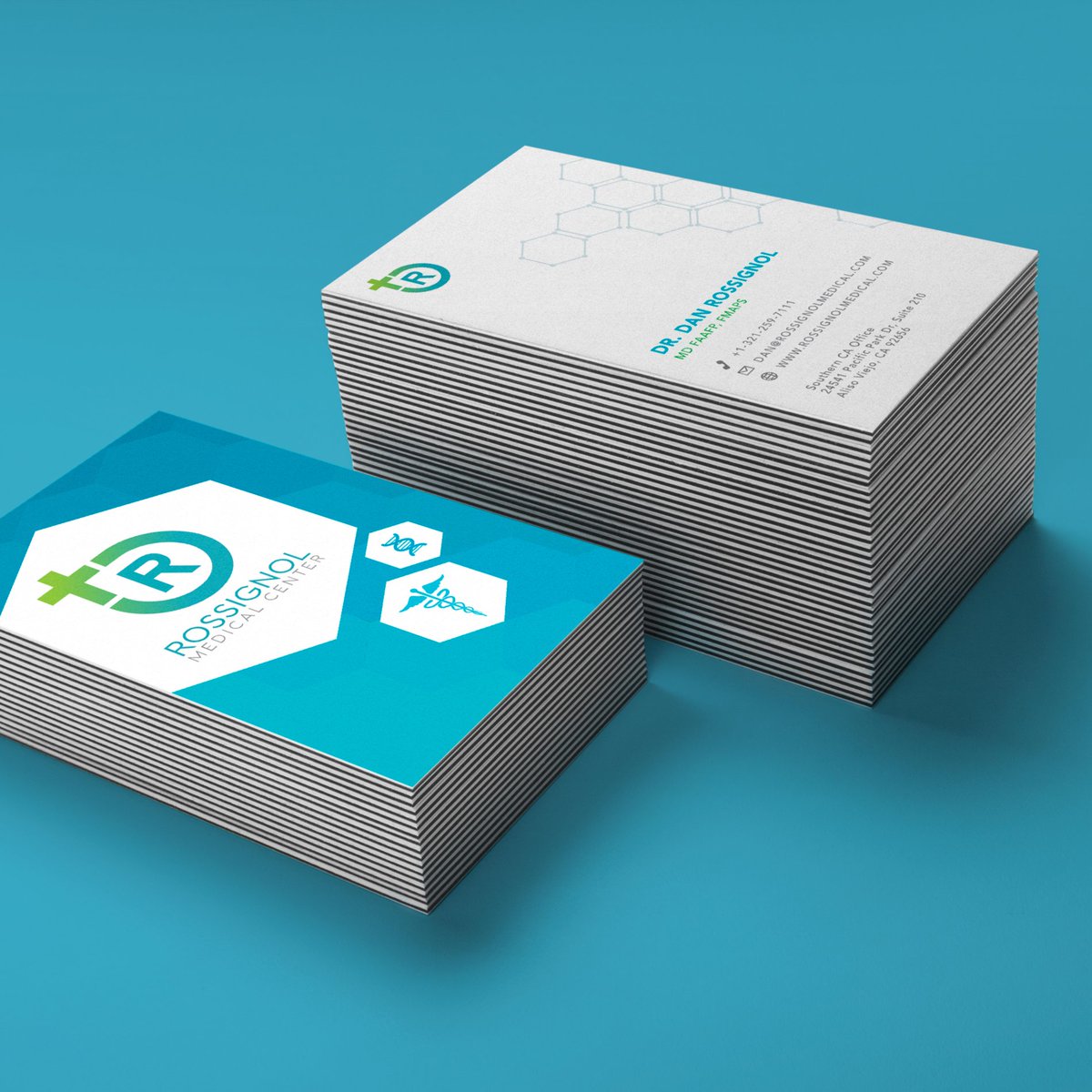 McMattysDesign's tweet photo. What's a modern medical office without new business cards? Here's what I put together for Rossignol Medical Center!

#mcmattys #mcmattysdesign #brochure #print #printdesign #rossignol #rossignolmedicalcenter #businesscardsdesign #printcollateral #directmail #printing #marketing https://t.co/l7wqJAarNc