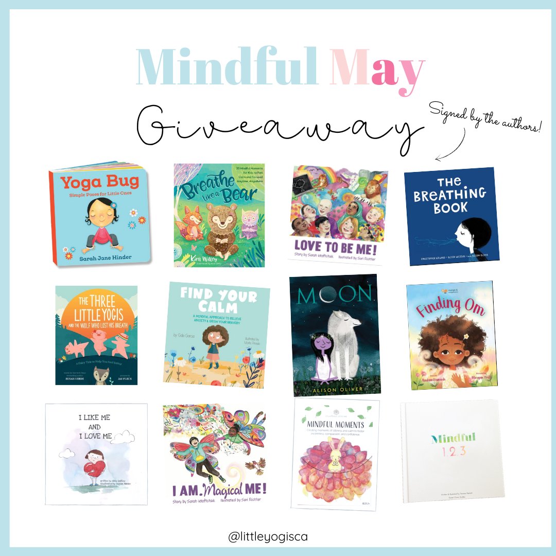 We are SO excited to share the perfect GIVEAWAY for you in celebration of Mindful May! 🎉

One lucky winner will win 11 #MindfulBooks signed by the authors themselves and 1 set of Mindful Moments cards from @bloomkindfully! This giveaway includes #FindingOm, by @rashmibismark.