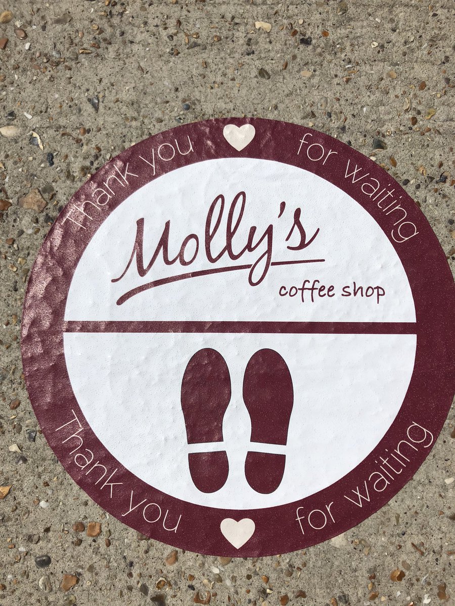 mollyscoffee's tweet photo. After trialling a new system we are pleased to say we’re open for take aways -Thank you to those who visited &amp; worked with us to refine our system, &amp; thank you to everyone for respecting the social distancing/not gathering around the shop - we look forward to seeing you all soon. https://t.co/kJnXgcDoQU