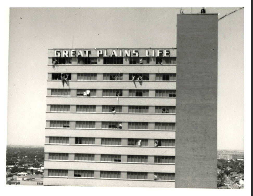 TexasTech's tweet photo. During the 1970-71 school year, #TexasTech’s student chapter of the American Society of Civil Engineers studied the damage to the Great Plains Life Building to examine the effects of the storm. That night of destruction led to innovation. https://t.co/uWBnKpjlQm
#LubbockTornado https://t.co/vr5phwXn2g